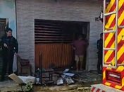 Incêndio atinge residência de suspeito de matar ex-sogro e tentar matar ex-sogra e ex-companheira a tiros