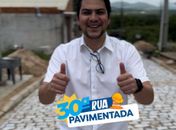 30 ruas já foram pavimentadas em 8 meses de gestão do prefeito Eduardo Bulhões: ‘trabalho que faz Santana avançar’

