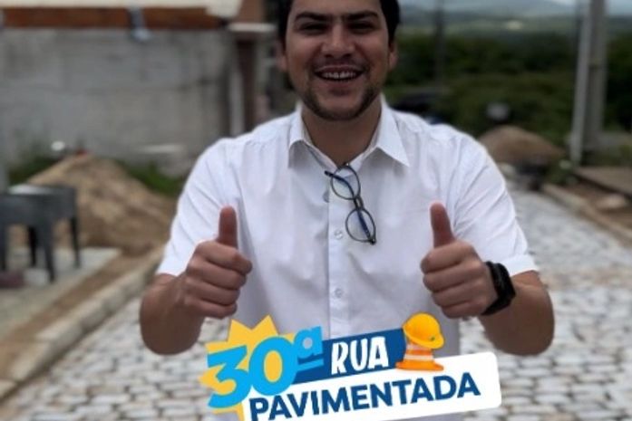 30 ruas já foram pavimentadas em 8 meses de gestão do prefeito Eduardo Bulhões: ‘trabalho que faz Santana avançar’