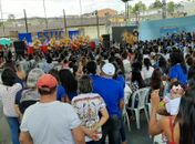 Público lotou o ginásio de esportes na cidade de Messias para acompanhar a Iª edição do ESTIC