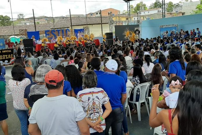 Público lotou o ginásio de esportes na cidade de Messias para acompanhar a Iª edição do ESTIC