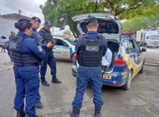 Abordagem enquanto os agentes de segurança davam apoio durante ação da Semscs no local