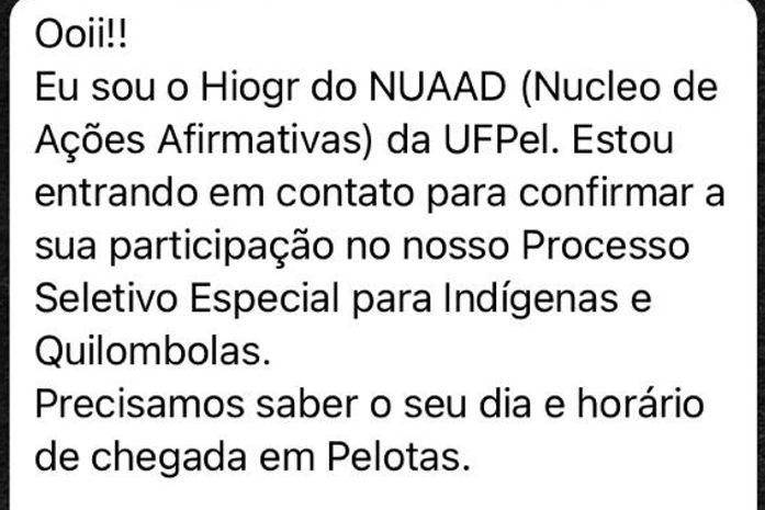 Paulo, como governador de Alagoas, você tem todas as condições possíveis, para ajudar o quilombola de Cajá dos Negros, a não perder a chance de cursar a Universidade no Rio Grande do Sul