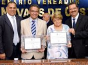 Câmara homenageia Alberto Ronstand e Marlene Lanverly com título de cidadãos