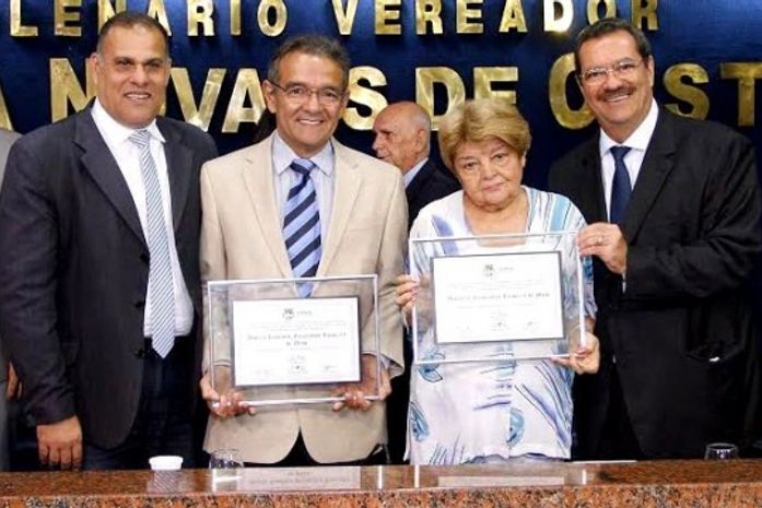 Câmara homenageia Alberto Ronstand e Marlene Lanverly com título de cidadãos