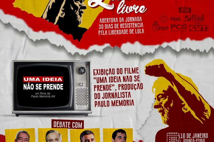 PT/Maceió, com apoio de partidos da esquerda, realiza a Jornada sobre liberdade e resistência política. E você é convidad@!