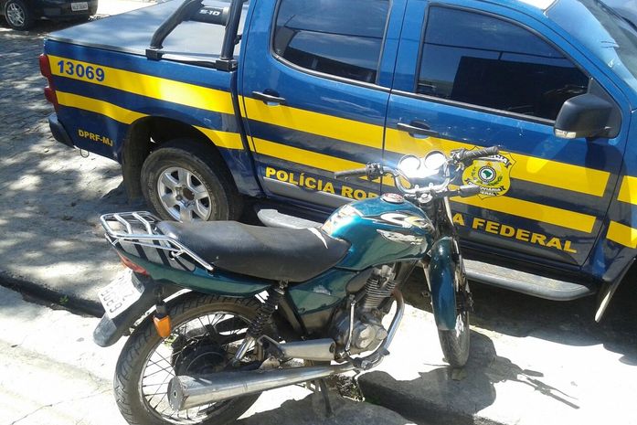 Moto recuperada pela PRF