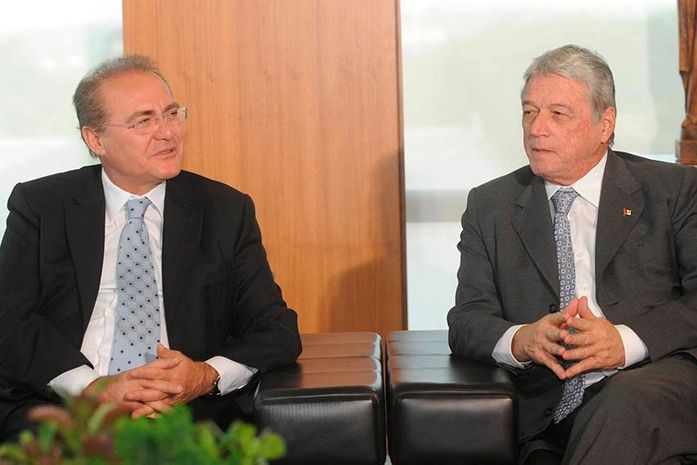 Renan Calheiros e Teo Vilela