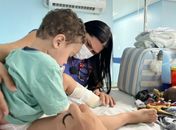 Vítima de capotamento na Serra da Barriga, criança de dois anos recebe alta médica no HGE