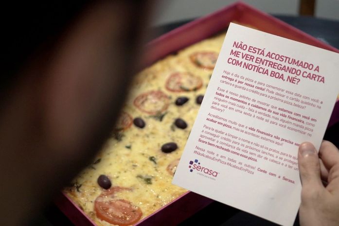 Ao invés de cobranças, Serasa manda pizzas para consumidores