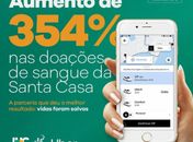 UBER: Com articulação de JHC, aumento de 354% nas doações de sangue é registrado na Santa Casa
