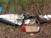 Avião com 180 kg de drogas cai em Coruripe; piloto morre no local; veja fotos