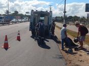 Colisão entre duas motocicletas deixa três pessoas feridas na Al-220 em Arapiraca 