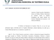 Prefeitura de Teotônio Vilela criou, em 2017, uma lei que proíbe uso de imagens de Gestores, em exercício, apregoadas em órgãos Públicos do município