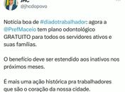 No Dia do Trabalhador, JHC anuncia plano odontológico gratuito para servidores públicos municipais