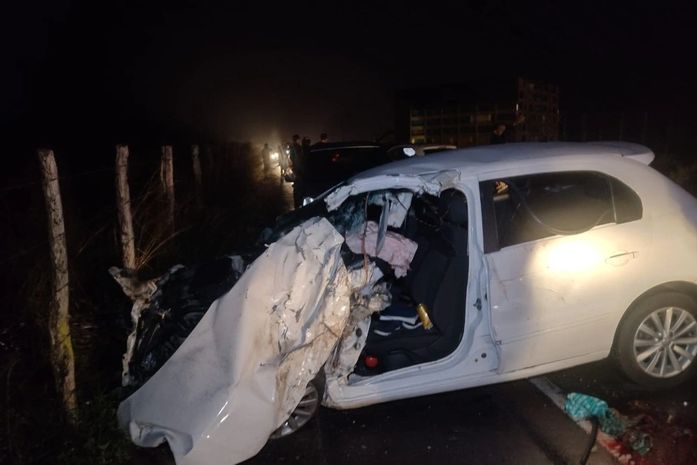 Acidente na AL-115 em Lagoa da Canoa