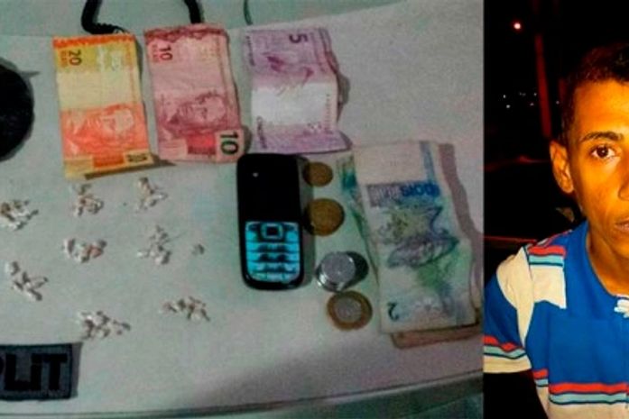 Jovem é preso acusado de tráfico de drogas