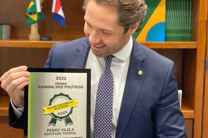 Pedro Vilela é avaliado como melhor parlamentar da bancada federal de Alagoas e o 6º melhor deputado do Brasil