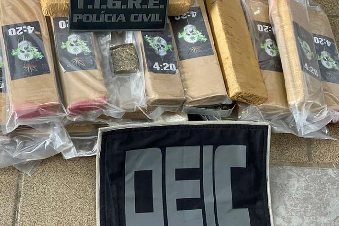 PC apreende 25 kg de maconha na Avenida Menino Marcelo