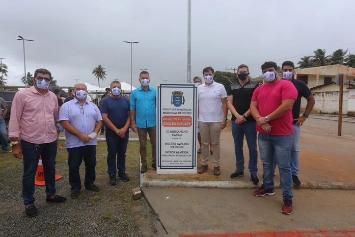 Prefeitura inaugura pavimentação da Avenida Divaldo Suruagy, na Barra Nova
