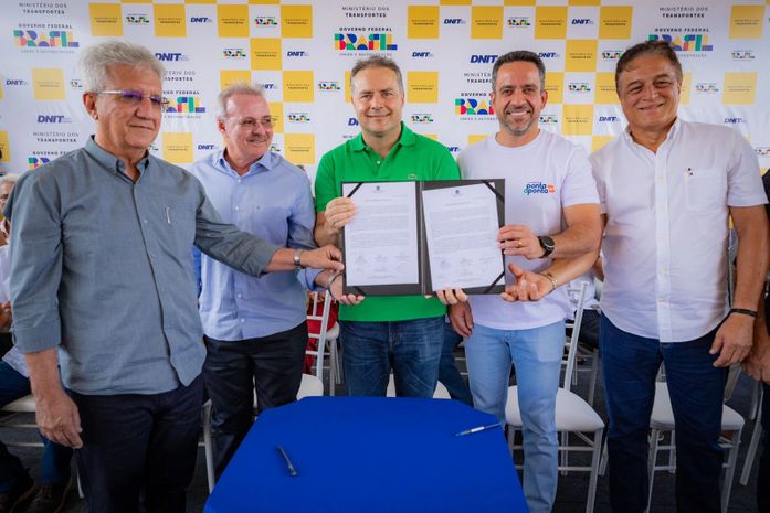 Deputado Galba Novaes participa da assinatura da ordem de serviço para recuperação de rodovias estaduais