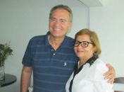 Senador Renan Calheiros  e Geralda Ferro, ambos do PMDB, em encontro recente