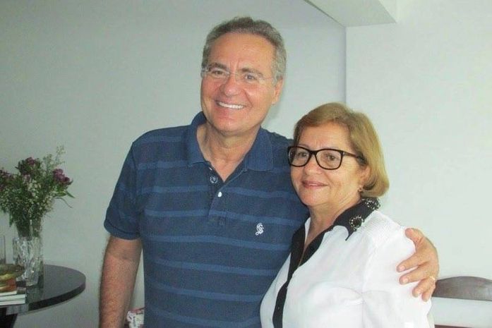 Senador Renan Calheiros e Geralda Ferro, ambos do PMDB, em encontro recente