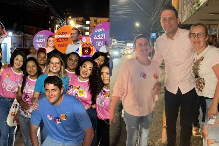 Dudu e Gaby Ronalsa recebem carinho e apoio em caminhada no Feitosa