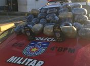 Mais de 28 quilos de maconha foram apreendidos no bairro Santa Amélia