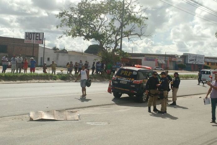 Motociclista morreu em acidente na BR-104