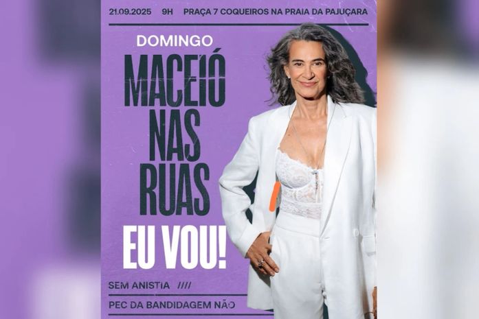 Simone participa de manifestação contra a PEC da Blindagem em Maceió; atos ocorrem em todo o Brasil