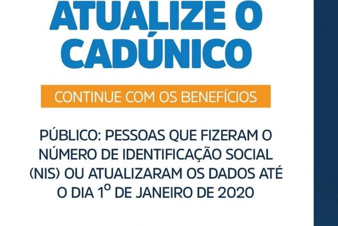 Beneficiários do CadÚnico com NIS final 4 têm até a próxima sexta (22) para atualizar dados cadastrais