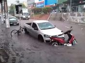 Temporal provoca alagamento em várias ruas e bairros de Arapiraca na tarde desta sexta (10)