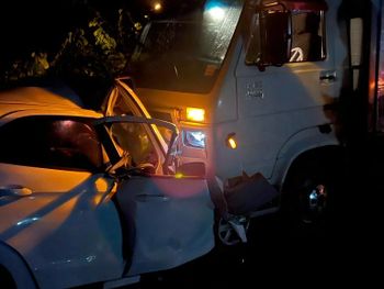 Homem morreu em colisão com caminhão após matar a esposa em Arapiraca.