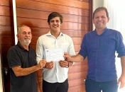 Odilon Tenório, presidente do diretório do Psol, Netinho Albuquerque e Lindomar Ferreira 