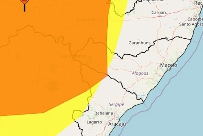 Inmet emite alerta laranja e amarelo de baixa umidade do ar para 19 municípios do Alto Sertão de AL