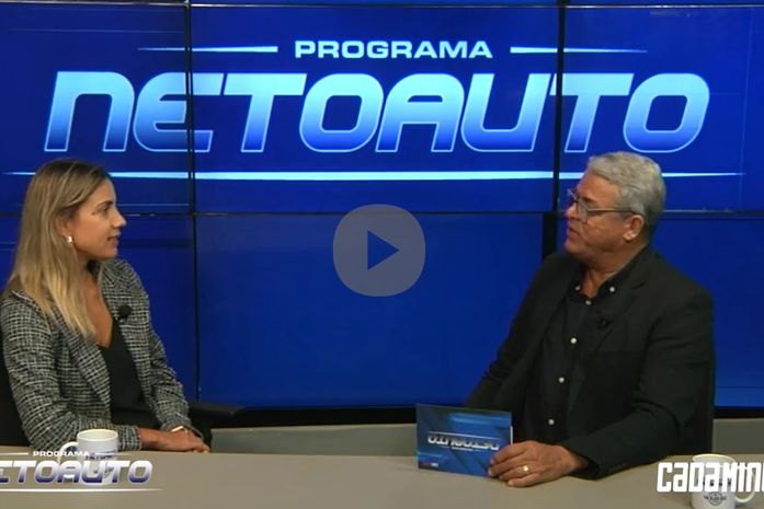 Programa Neto auto entrevista a nutricionista Ágatha Wanderley