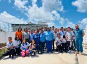 Alunos de escola no Vergel passeiam de Ecoboat e conhecem Ecoponto em ação da Autarquia de Limpeza Urbana