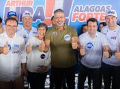 Daniel Barbosa reforça caminhada de Arthur Lira na região Agreste; adesivaço reuniu lideranças em Arapiraca