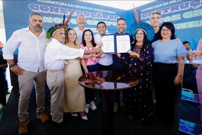 Estado e municípios inciarão obras da nova escola indígena na Aldeia Serra do Capela