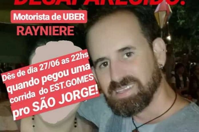 Motorista de aplicativo que está desparecido, Rayniere Torres