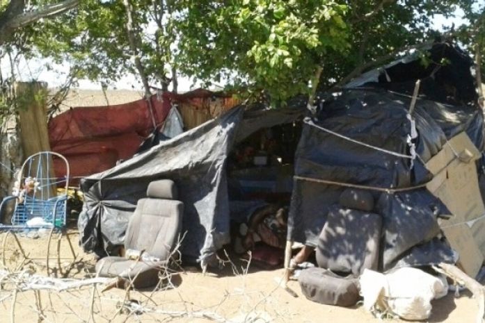 Corpo foi encontrado em barraca