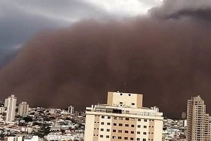 Tempestade de areia causa morte de uma pessoa em São Paulo