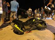 Jovem fica ferido após colisão entre carro e moto em Marechal Deodoro