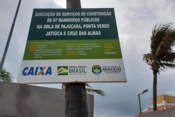 Quando vai acontecer a inauguração dos 7 módulos dos banheiros públicos na orla de Maceió, que custaram R$ 376.362,42. prefeito JHC?
