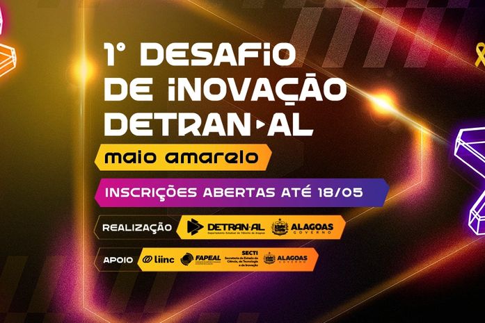 Maio Amarelo: Detran abre inscrições para o 1º Desafio de Inovação voltado à segurança no trânsito