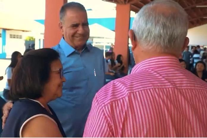 Raimundo esteve durante a inauguração junto com a família