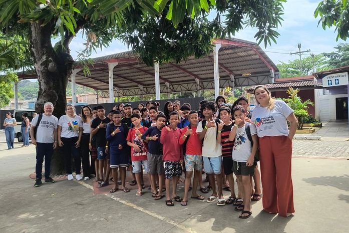 Crianças do Serviço de Convivência se divertem em dia de lazer