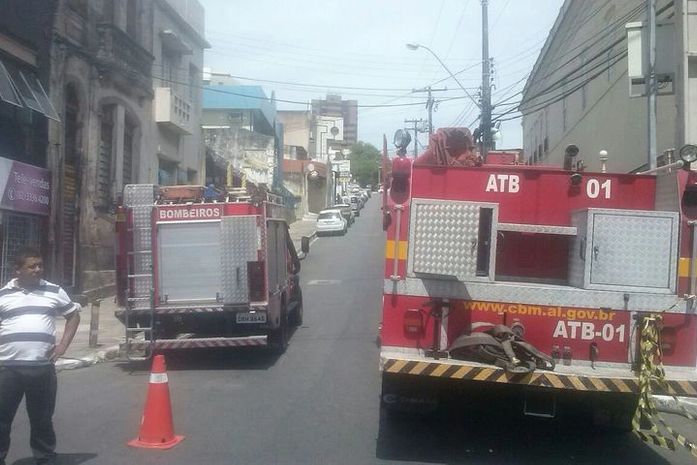 Ruas foram bloqueadas no Centro