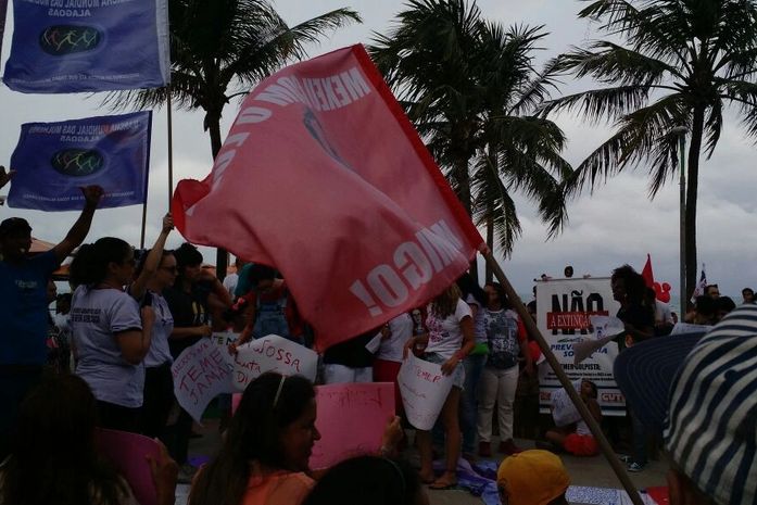 Ato em Maceió pediu a saída de Temer
